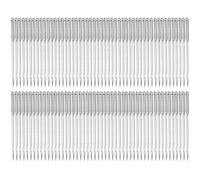 Sewing Machine Needles High Hardness Steel 100Pcs Durable Smooth Sewing Needles for Most Fabrics Sewing Machine Accessories Supplies Type 11 12 14 16 18 Optional (18#)