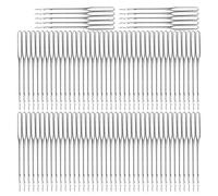 Sewing Machine Needles High Hardness Steel 100Pcs Durable Smooth Sewing Needles for Most Fabrics Sewing Machine Accessories Supplies Type 11 12 14 16 18 Optional (12#)