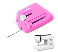 Sewing Magnetic Seam Guide - Precise Alignment Tool for Quilting Embroidery Cutting | Strong Magnet with Ergonomic Grip, Easy Stitching Supplies for Sewing Machine Curve Trim Zipper, 6.7cm Blue Pink