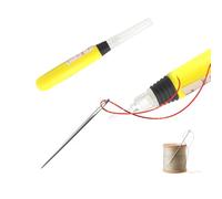 Sewing Needle Threader with LED Light, ABS and Stainless Steel Electronic Needle Threading Tool, Ideal for Embroidery and Crafting, Convenient and Efficient, 2x14cm