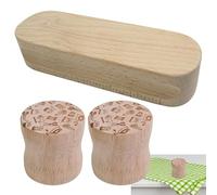 Sewing Pattern Weights Kit - 5.5x5.5x5.5cm Rubber Wood Fabric Weights, Beechwood Tailors Clapper Tool, Quilting Cutting Holder Set, Sewing Accessories | Durable Pattern For Fabric Cutting Quil
