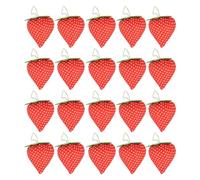 SEWING PIN CUSHION CUTE STRAWBERRY SHAPE FOR NEEDLEWORK DIY COTTON SOFT LIGHTWEIGHT 20PCS