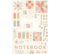 Sewing & Quilting Notebook - Vintage Sewing Machine Cover, 6x9 Lined Journal with Belongs To Page, 100 Pages for Sewers, Quilters, Pattern Notes & Creative Ideas