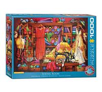 Eurographics Puzzle Sewing Craft Room – 1000 piezas, cartón, tradicional, 8 años en adelante