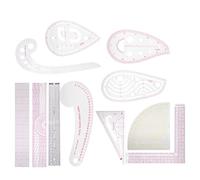Sewing Ruler Set, Multifunctional DIY Sewing Measure PVC French Curve Ruler Set Tool for Dressmaking, Beginners Tailors Designers