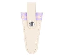 Sewing Scissors Sheath Protective PU Leather Scissors Cover Protector Embroidery Scissors Sheath for Embroidery Sewing Quilting (Rosa Púrpura (Cubierta Blanca))