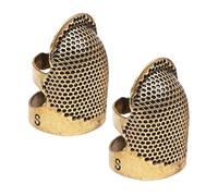 Sewing Thimble For Fingers,2 Pieces Crafting Needlework Tool,Sewing Thimbles Fingers Protectors - Quilting Garment Repairs Blanket Making Enthusiasts Professionals