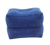 SEWOART 1 Juego Alfombra Del Piso Inflable Pie De Avion Almohada Para Descansar Las Portátil Altura De La Almohada Avión Inflatable Travel Pillow Flocadopvc Blue