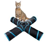 SEWOART 1 Pieza Tunel de Animales Conejos Bunny glop Game Katcher Conejillos petg Pets cattier cochinillo muñecos Toys Arruga Tubos Indestructible Cerdos túnel Juguete para Mascotas Blue