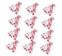 SEWOART 100piezas Bolsas De Obsequio De Forma De Corazón Día De San Valentín Bolsa Pequeña De Obsequio Cordón Para Dulces Unidades