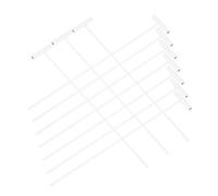 SEWOART 10piezas Barras De Hierro para Puerta De Jaula Trampa De Alambre para Puerta De Entrada Cortina De Metal Extraíble para Jaula De Pájaros Barras Plateadas