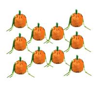 SEWOART 10piezas Bolsas De Halloween Para Dulces De Calabaza Para Fiestas y Decoraciones