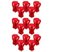 SEWOART 15 Globos de Aluminio Deportivos en Forma de Guantes de Boxeo Rojos de 20 Pulgadas para Decoración de Fiestas de Cumpleaños y Eventos de Lucha Libre Set de 15 Piezas