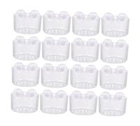 SEWOART 16 Piezas Alimentador De Copa De Gusano Rojo Alimentacion De Peces Comederos Pecera Soporte De Comida En Forma De Taza Acuario Tanque De Peces Poseedor Transparente Acrílico