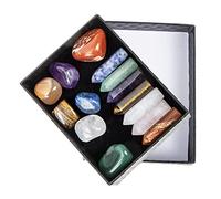 SEWOART 1juego Conjunto De Piedras Energéticas Decorativas De Para y Yoga De Chakra Caja De Diseño Irregular y Portátil