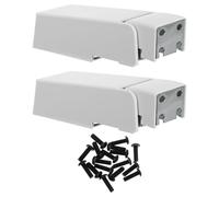 SEWOART 2 Bisagras para Congelador Horizontal Resorte Metálico, Kit Completo Cubierta y Tornillos, Bisagras de Repuesto para Puerta de Frigorífico y Nevera, Reparación Fácil