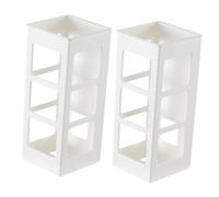 SEWOART 2 Cajas De Almacenamiento para Rizadores De Pelo Sin Clavos De Pared para Champú Y Acondicionador Soporte para Moños Secador Rizador Organizadores Y Soportes para Rizadores