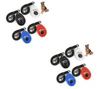 SEWOART 2 Juegos de Clicker para Perros Caballos Gatos Entrenamiento de Cachorros Clicker con Botón Fácil de Presionar 4 Unidades