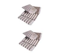 SEWOART 2 Juegos de Elegantes Bolsas de Dulces para Buffet Bolsas de Papel Resistentes con Diseños Ondulados de Rayas Y Puntos Unidades