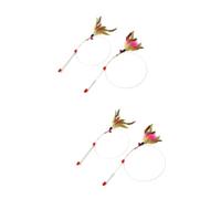 SEWOART 2 Juegos De Juguetes De Alambre De Acero para Gatos con Cascabel Interactivos Y Divertidos (2 Unidades)