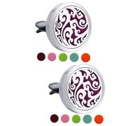 SEWOART 2 Piezas aceite esencial para coche de coche aceite esencial difusor para auto gasup accesorios rejillas de ventilacion difusor de aromaterapia para