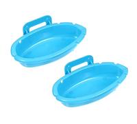 SEWOART 2 Piezas baño de pájaros bañera para pajaros Bird Bath bañera para Canarios bañera pájaros Loros Interior Lavabo para pájaros bañeras de plástico para pájaros el plastico Blue