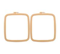 SEWOART 2 piezas Bastidor Cuadrado para Bordar de Plástico Ajustable de Unidades para Punto Cruz y Manualidades DIY Marco Ligero y Fácil de Usar para Bordado y Aguja Perforadora