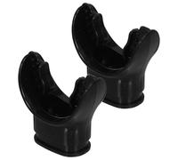 SEWOART 2 Piezas Boquilla de Buceo de Silicona Negra Ligera y Portátil para Snorkel y Submarinismo, Accesorio Cómodo y Resistente para Equipo de Buceo