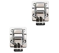 SEWOART 2 Piezas cerrojos y cerraduras pasador de candado cerrojos para candados abrazadera de palanca estuche herramientas maletín de herramientas pestillo de resorte bloqueo de