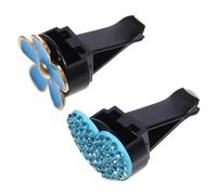 SEWOART 2 Piezas de Difusor de Clip de Ventilación de Coche en Forma de Corazón para Accesorios Decorativos de Ventilación de Aire Acondicionado Decoración Elegante para Tablero de Instrumentos