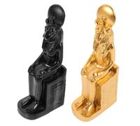 SEWOART 2 Piezas Estatua Egipcia de Esfinge en Resina de 9, 5cm