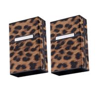 SEWOART 2 Piezas Protector para Caja de Cigarrillos de PU Estuche Portátil Resistente y Compacto Compatible con Pitilleras de Unidades Diseño Práctico para Uso Diario