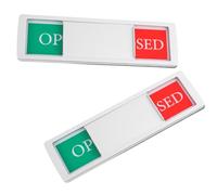 SEWOART 2 piezas Señales de Privacidad Deslizantes Indicador Ocupado Vacante para Baño y Oficina Diseño Simple y Duradero para Puertas de Salas de Reunión Fácil Comunicación Visual