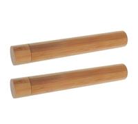 SEWOART 2 piezas Tubo de Material Natural para Documentos y Posters de Unidades Portadiplomas Redondo con Tapa Sellada Protector Portátil para Envío y Almacenamiento Seguro