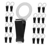 SEWOART 20 Clips para Rejilla de Ventilación de Coche Color Negro, Material Metálico, Ángulo Ajustable, Uso Versátil para Ambientador y Decoración Interior del Coche