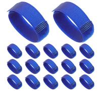 SEWOART 20 Correas para Botas de Perro Ajuste Seguro, Banda Elástica Antideslizante para Mascotas Pequeñas, Color Azul Oscuro, Accesorio para Protección de Patas en Lluvia y Barro