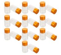 SEWOART 20 Frascos Herméticos de Plástico Transparentes de 15 Ml con Tapa Pequeñas Botellas Selladas para Pastillas y Polvo Organizador Portátil para Medicamentos Botiquín y Viajes