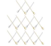 SEWOART 20 Piezas De Cadenas Para Hacer Joyas Cierres De Langosta De Metal Extensiones De Collar Cierres De Langosta De Hierro Cadena Con Dijes Para Hacer Joyas