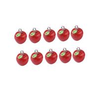 SEWOART 20 Piezas Joyas manzana simulación collares moda colgantes rojos pendientes originales abalorios para pulseras fabricación joyas bricolaje colgante para collar Fruta
