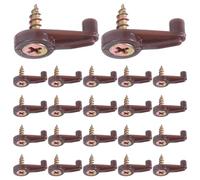 SEWOART 200 Juegos Kit de Clips para Fijación de Espejos y Vidrio con Tornillos Abrazaderas Plásticas para Puertas de Armario Soporte para Instalación Casa y Oficina Clips Resistentes para