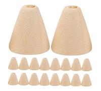 SEWOART 200 Piezas Wooden Cone Shaped Spacer Beads Natural Wood Loose Beads For DIY Jewelry Making Bracelets Necklaces And Holiday Crafts