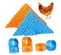 SEWOART 200 Uds Anillo De Tobillo De Pollo Anillos para Patas De Paloma Anillos para Pies Bandas para Patas para Pollos Bandas para Patas De Pollo Numeradas Bandas para Patas De Paloma