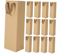 SEWOART 24 Piezas Bolsa De Vino De Bolsa De Papel Kraft Para Envasar Bebidas Para Almacenar y Transportar