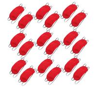 SEWOART 24 Piezas Máscara para Dormir Opaca de Poliéster con Banda Elástica Cubierta para Ojos Bloqueo Total de Luz para Viajes Fiestas y Equipo Unisex Rojo