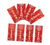 SEWOART 24 Piezas Rojo de Año Frases Feliz Año Dinero Suerte para Decoraciones de Fiesta Chino