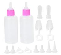 SEWOART 2juegos Biberón para Mascotas Set De Botellas De Alimentación para Gatitos y Cachorros para Leche Maternizada De Usar y Transportar Color Rosa