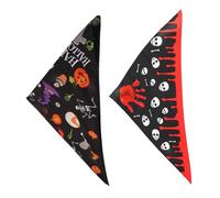 SEWOART 2piezas Bandanas para Perros De Halloween Paquete De Cuello De Accesorios para Mascotas Diseño De Calabaza y Bruja para Celebraciones De Halloween