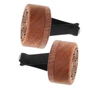 SEWOART 2piezas Clips De Madera Para Rejilla De Ventilación Difusores De Aroma Para Coche Decoración Interior Accesorios De Automóvil