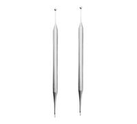 SEWOART 2piezas De Inoxidable Bolígrafos De Para Masaje De Puntos Corporales Herramienta De Reflexología Manual Varilla De Masaje Portátil Para Puntos De Presión Cara y Cuerpo