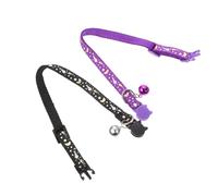 SEWOART 2piezas Fuente Gato Collar De Seguridad Reflectante para Gatos Machos Diseño Flexible